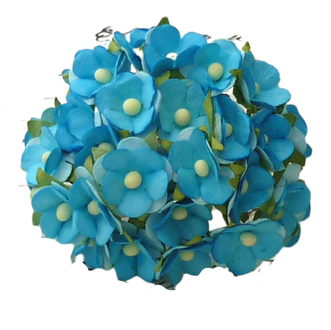 SWEETHEARTS Kleine Blumen 15mm 50Stk. Scrapbooking Maulbeerpapier, zweifarb rosa