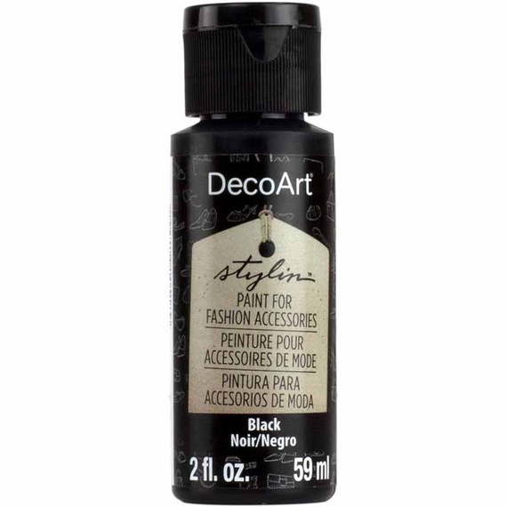Lederfarbe DECOART Stylin black schwarz  59ml