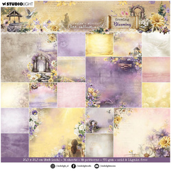STUDIOLIGHT Set 20x20cm doppelseitig Scrapbooking Papier, Background Growing & Blooming