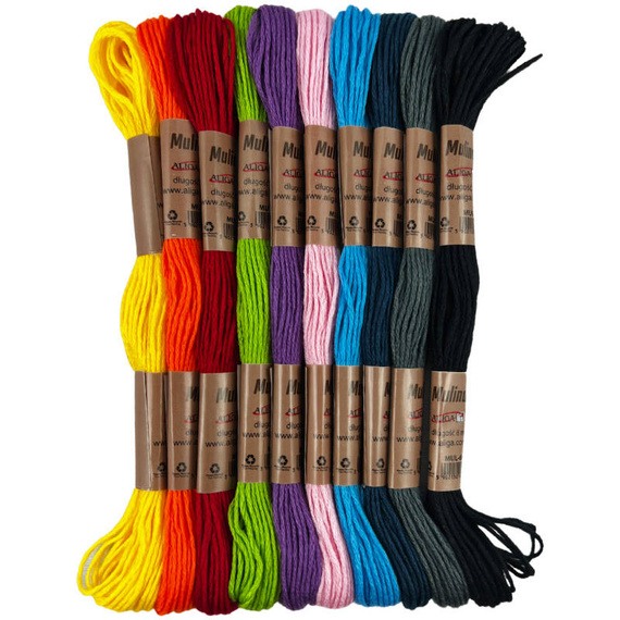 8m Mouline - Mix aus 10 Farben MUL-6640