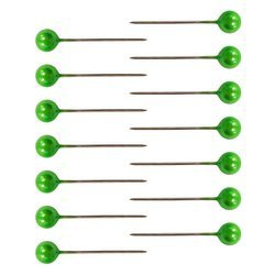 Perlendekorationsnadeln 22mm - 100 Stück hellgrün