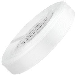 Satinband 12 mm - Weiß - 32 lfm