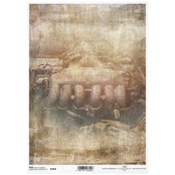 ITD Reispapier Decoupage Bastelpapier Serviettentechnik,  R1909 Autoteile