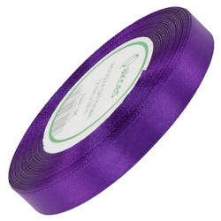 Satinband 12 mm - Dunkelviolett - 32 lfm