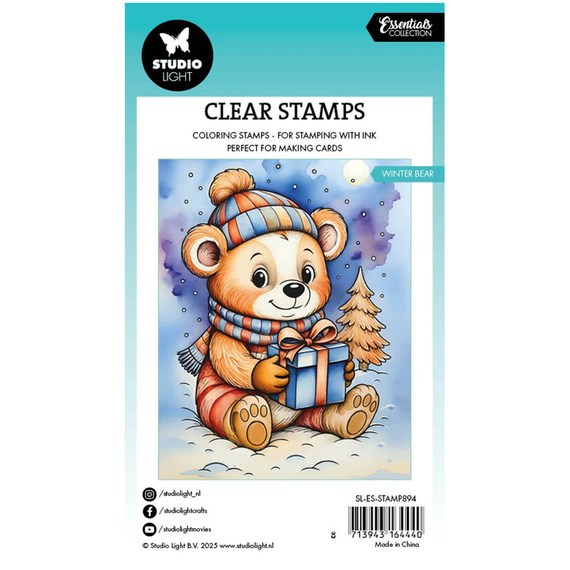 Transparenter Stempel - StudioLight - Winter bear