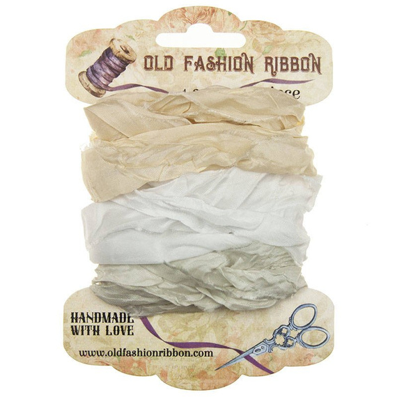 Dekorative VINTAGE Shabby Bänder Set 3 x 1,2 m Wrapping Ribbons, OLDZ20