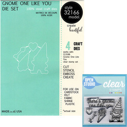 Stanzform Präge Stanzschablone Cutting Die + Stempel - Memory Box - Zwerg wie Du - Zwerg / Gnom