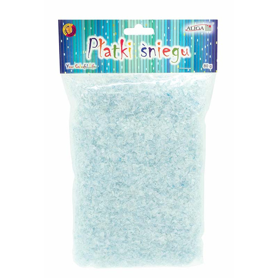 Aliga - Frost-Effekt, Schneeflocken Blau 80g