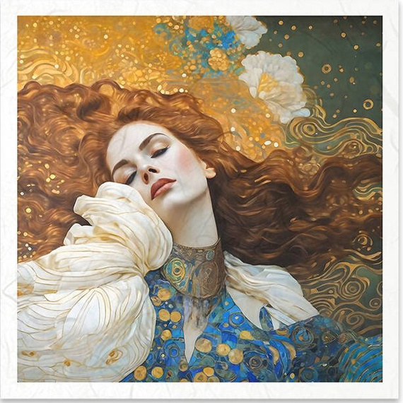 Scrapbooking-Bastelpapier-Set reis - ITD - RSM126 Mosaik Frau - Inspiriert von Klimt