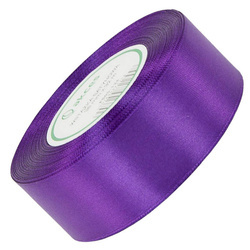 Dunkellavendelfarbenes Satinband 38mm - 32mb