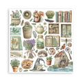Scrapbooking Papier Set 30x30 - Herbarium Silvae - Stamperia