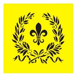 ITD Mixed Media Schablone STENCIL für Decoupage Scrapbooking 16x16, ST0023 Scout Lily