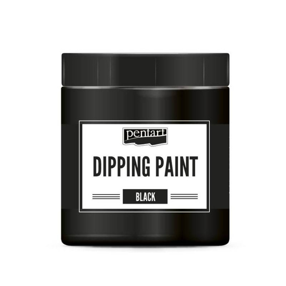 PENTART - Tauchlack schwarz glänzend - Dipping paint 250 ml