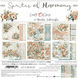 Scrapbooking Papier Set 20x20 - Craft o'clock - Sprites of Harmony