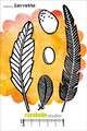 CARABELLE STUDIO Gummistempel Motivstempel - Au Creux Du Nid  Eifedern