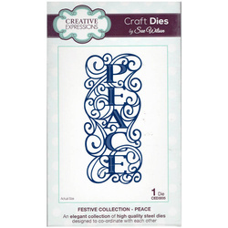 Stanzform Präge Stanzschablone Cutting Die - Creative Expressions - Peace CED3005 - Peace 