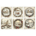 Reispapier-Set - Kinder, Weihnachten, Winterlandschaft - RSM186 - Itd Collection
