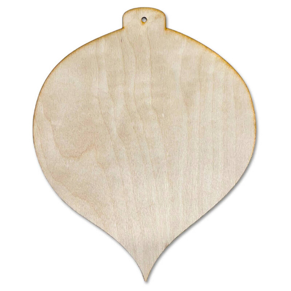 HOLZKUGEL mit Rahmen Anhänger aus Holz Weihnachtskugel zum Dekorieren Kugel 12 cm