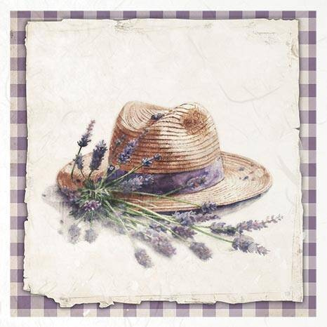 ITD Reispapier Decoupage SET Bastelpapier, Lavendel RSM082