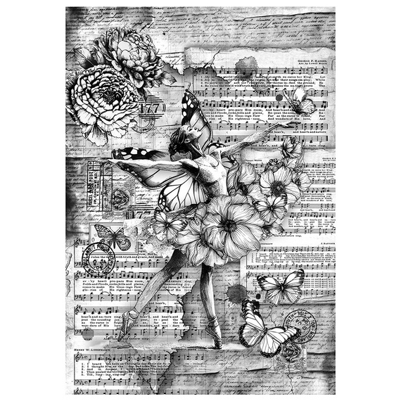 Reispapier Set Decoupage Bastelpapier A4 Ciao Bella - Meaningful Memories