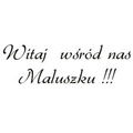 AGATERIA - Transparent Stempel Motivstempel Clear Stamp - Witaj wśród nas... Untertitel PL