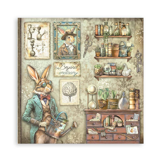 STAMPERIA Set 10 Blatt 20x20cm doppelseitig Scrapbooking Papier 190g, Alterego