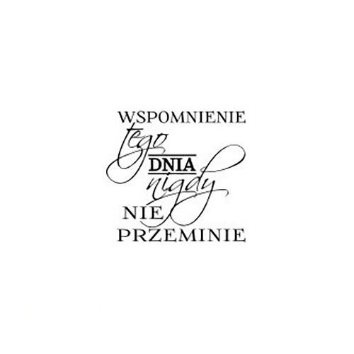 AGATERIA - Transparent Stempel Motivstempel Clear Stamp Wspomnienie tego dnia...- Untertitel PL