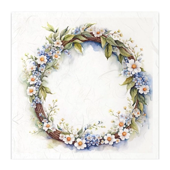 Scrapbooking-Bastelpapier-Set reis - ITD - RSM124 Blumengirlande