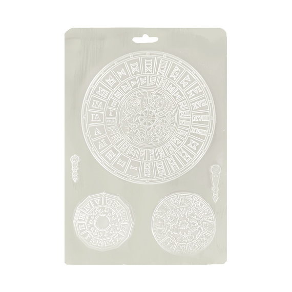 STAMPERIA A5 flexible Relief-Gießform aus Kunststoff Form für Pasten, Venice Clocks