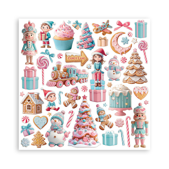 Scrapbooking Papier Set 30x30 - Candy Christmas - Stamperia
