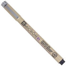 Pigma Micron 01 - Schwarz 0,25mm - Sakura - Schwarzer dünner Stift
