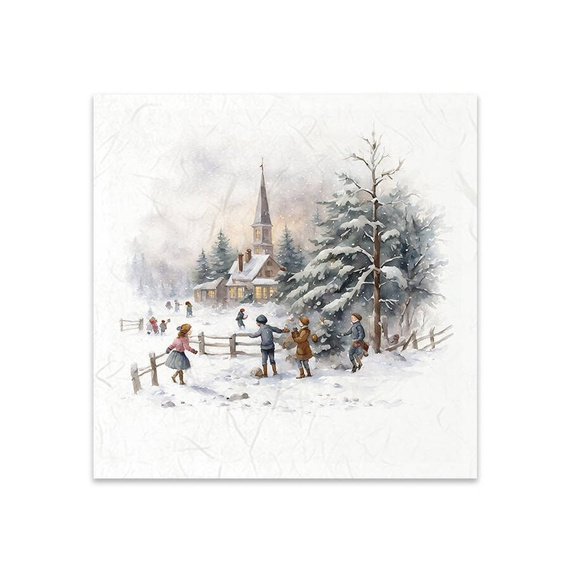 Scrapbooking-Bastelpapier-Set reisfelder - ITD - RSM131 spielt im Schnee