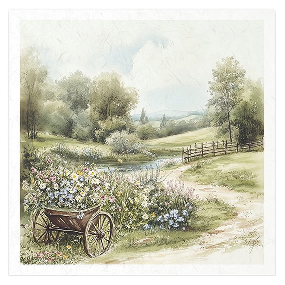 Reispapier-Set-Bastelpapier - ITD - RSM157 Osterhasen