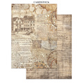 Set aus Junk Journal-Papieren, Aufklebern und Elementen - Coffee & Chocolate - Stamperia 