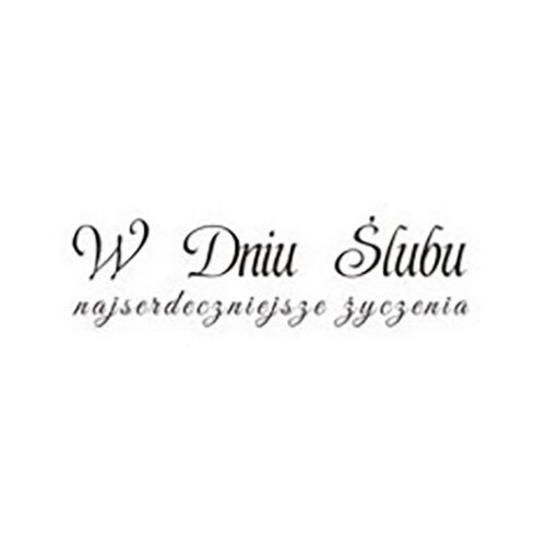 AGATERIA - Transparent Stempel Motivstempel Clear Stamp  W dniu ślubu najserdeczniejsze życzenia - Untertitel PL