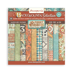 Scrapbooking Papier Set 20x20 - Furry Friends - Stamperia