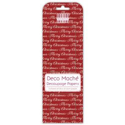FIRST EDITION Decoupage-Papier Deco Mache CRAFT PAPER Merry Christmas Weihnachten