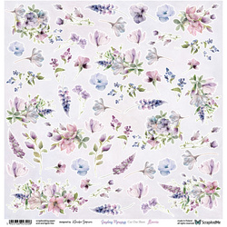 30x30cm doppelseitig Scrapbooking Papier - ScrapAndMe - Sunday Morning - Flowers- Ausschneidebogen