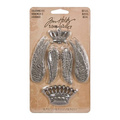 TIM HOLTZ - Ornamente aus Metall - Idea-Ology - Adornments Regal Antique Nickel Krone, Flügel