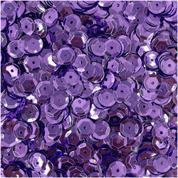 LOVEART SEQUINS für Handwerk Runde Lose metallic Pailletten 9mm/15g, lila