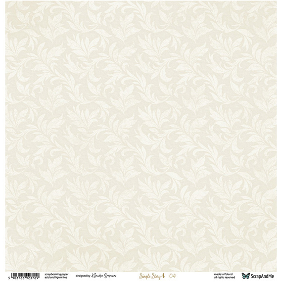 Scrapbooking Papier - ScrapAndMe - Simple Story 4 03/04 - doppelseitig 30x30 cm