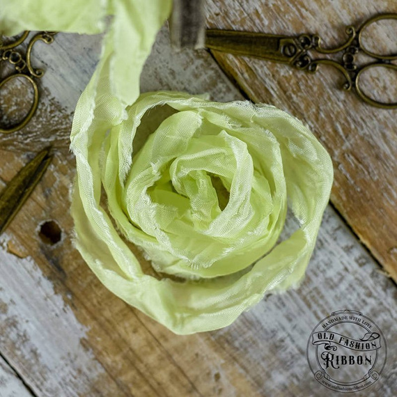 Dekorative VINTAGE Shabby Bänder - zitrone