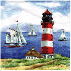 SERVIETTEN 1 Stück Motivservietten Decoupage Napkin 33x33cm, Seelust