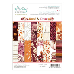 Zusätzliches Notizbuch von Scrapbooking-Papieren 15x20 - Mintay - Rust & Rose