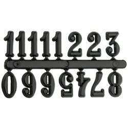 Arabische Ziffern für die Uhr - schwarz