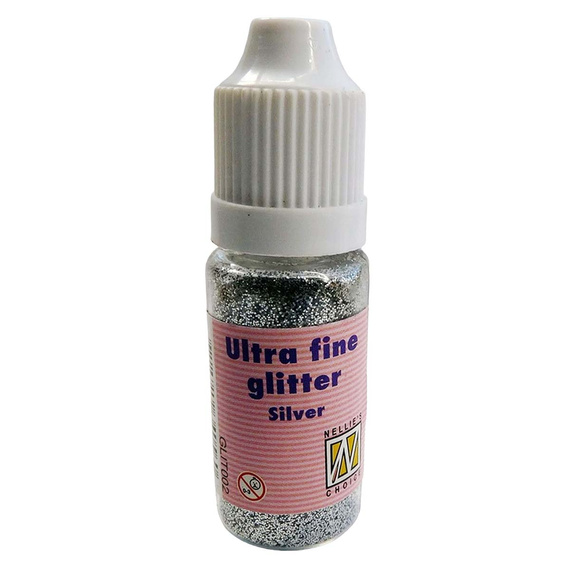 Glitterpulver für Basteln und Dekoration - weiß 23 g
