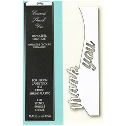 MEMORY BOX Stanzform Präge Stanzschablone Scrapbooking, thank you 99288