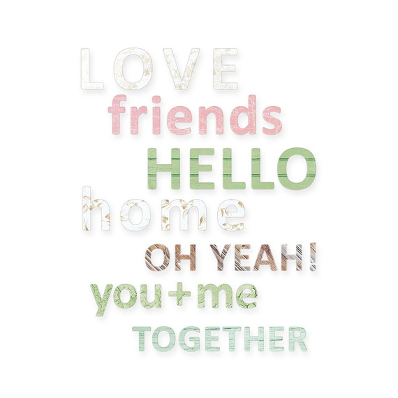 P13 Craft AUFKLEBER Dekor Stickers für Bullet Journal Scrapbooking Meet again 05