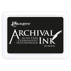 RANGER Archival Ink Pad - Feinkontur/Wasserfest - Jet Black