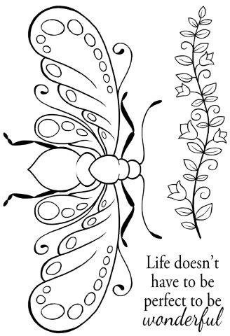 WOODWARE Transparent Stempeln Set Motivstempel Clear Stamps Schmetterling JGS576